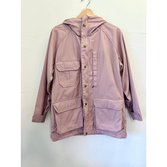 Vintage 1980's Pink Woolrich Barn Jacket Windbreaker Chore Coat USA— Size Medium - Picture 1 of 6